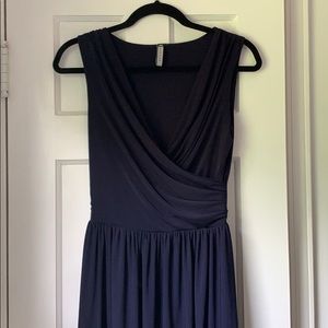 Navy maxi dress. Bridesmaid.